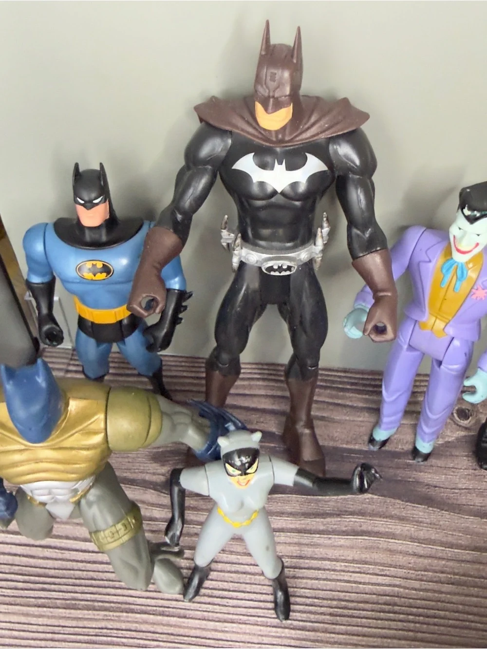 Batman Action Figure Lot Joker Robin Catwoman Legends Batman Robin Cycle
